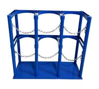 Supporto per bombola del gas 10 18 26 86 cm supporto per cilindri clinica lunga con base e telaio in acciaio, cilindri di gas azoto ripiano fisso per serbatoio CO2 e O2, staffa di ossigeno verticale