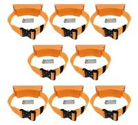 Supporto Per Bombola Del Gas 2 4 6 8 10 Confezioni Il Supporto Per Bombola Di Azoto Contiene 1 Bombola, Il Supporto Per Bombola Di Gas E Il Supporto A Parete Per Bombola Di Propano(Orange 8 pcs)