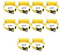 Supporto Per Bombola Del Gas 2 4 6 8 10 Confezioni Il Supporto Per Bombola Di Azoto Contiene 1 Bombola, Il Supporto Per Bombola Di Gas E Il Supporto A Parete Per Bombola Di Propano(Yellow 10 pcs)