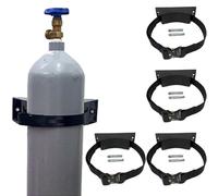 Supporto Per Bombola Del Gas Cinghia E Supporto Per Bombola Di Gas A Parete, Confezione Da 4 Supporti Per Bombole Di Ossigeno Singole Per Tutti I Tipi Di Bombole Di Gas(Black 4 set)
