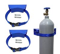 Supporto Per Bombola Del Gas Supporto Fisso Per Bombole Di Gas Da 2 Pezzi, Supporto Da Parete Per Bombole Di Ossigeno Industriale Per Roulotte/ambulanze/case Di Cura(Blue 2pcs)
