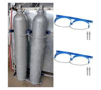 Supporto Per Bombola Del Gas Supporto Per Bombola Di Gas A Parete Doppia, Confezione Da 2, Supporto Per Bombola Di Gas Commerciale Per Laboratori, Supporto Per Bombola Di Ossigeno(2 Bottles)