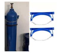 Supporto per bombola di gas industriale, supporto per bombole di gas per propano, ossigeno, azoto, argon, resistente scaffale con viti e catena di sicurezza inclusa