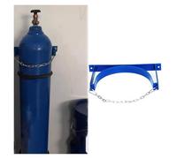 Supporto per bombola di gas industriale, supporto per bombole di gas per propano, ossigeno, azoto, argon, resistente scaffale con viti e catena di sicurezza inclusa