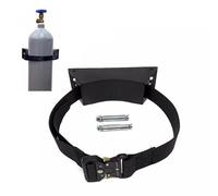 Supporto Per Bombola Di Ossigeno a Parete - Staffa Regolabile Per Bombole Di Propano E Azoto , Organizer Bombole O2 Medicali Con Cinghie Da 1 a 5 m , Adatto a Varie Dimensioni ( Nero , 4 m / 13 Pied