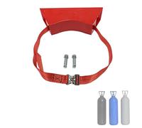 Supporto per bombola di Ossigeno con Cinghia Regolabile da 3,3 Piedi, Supporto in ABS Resistente per bombole da 8L-40L, opzioni di Confezione da 1-10, Viti Incluse, Ideale per Una conservazi