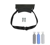 Supporto per bombola di Ossigeno con Cinghia Regolabile - Supporto in ABS Resistente per bombole da 8L-40L, opzioni di Confezione da 1-10, Viti Incluse, Perfetto per Una conservazione sicura