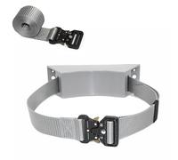 Supporto per Bombola di Ossigeno Supporto per Bombola di Ossigeno con Cinghia di Sicurezza Regolabile, Supporto per Bombola di Ossigeno a Parete, Staffa Fissa per Bombola di Gas Grigia per Cassone del