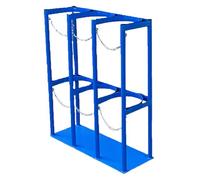 Supporto Per Bombola Di Ossigeno, Supporto Per Bombola, Rastrelliere Per Bombole Di Azoto Commerciali, Supporti Per Bombole Di Gas, Per Bombole Di Argon, Idrogeno E Co2, Blu - 2 Bombole, Blu - 3 Bomb