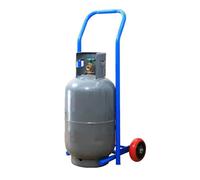 Supporto per Bombola Gas Carrello A Due Ruote Per Bombole Di Propano Da 33 Libbre, Carrello A Mano Blu Per Bombole Singole Con Maniglia, Carrello Per Il Trasporto Di Bombole Di Gas Portatili