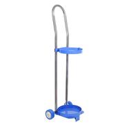 Supporto per Bombola Gas Carrello Manuale Per Bombole Di Saldatura Con Anello, Carrello Portatile In Acciaio Per Bombole Di Ossigeno, Carrello Con Ruote Regolabile In Altezza(H 95cm(37 2/5"))