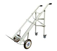 Supporto per Bombola Gas Carrello Pieghevole Per Bombole Di Ossigeno Medicale Su Ruote, Supporto Fisso Per Bombole Di Gas Commerciali Per Impieghi Gravosi(White)