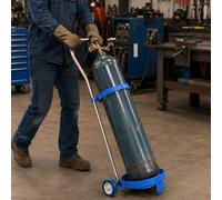 Supporto per Bombola Gas Carrello Portabombola Per Bombola Di Ossigeno | Design Leggero Per Una Facile Movimentazione, Altezza 80 95 110 Cm, Per La Fabbrica Di Cliniche(H 37 2/5in/95cm)