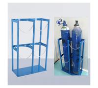 Supporto per Bombola Gas Scaffale portatile per bombole di gas, supporto da pavimento per bombole di acetilene con catena di sicurezza e viti, supporto per bombole da 40 litri(L 60cm/23.6in)