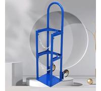 Supporto per Bombola Gas Supporto mobile verticale per bombole di ossigeno fuori terra, carrello a mano con ruote per bombole singole di azoto, supporto medico portatile per interni e carrello per il