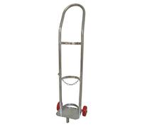 Supporto per Bombola Gas Supporto per bombola di gas in acciaio inossidabile, carrello leggero per bombole di ossigeno per il trasporto, carrello concentratore di CO2(22x18x95cm/8.7x7.1x37.4in)