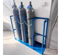 Supporto per Bombola Gas Supporto Per Bombola Di Ossigeno Da Pavimento, Bombola Di Azoto Blu Da 1/2/3/4/5 Bombole, Supporto Verticale,(L 125cm(49 1/5INCH))