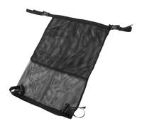 Supporto per Bombola Ossigeno per Carrozzina a Doppio Cilindro | Nero, Rete e Nylon con Abs, Tasche a Rete per Oggetti e Trasporto Portatile