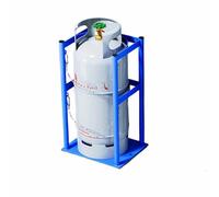 Supporto per bombole di gas per impieghi gravosi, supporto per bombole di gas, ripiano portabombole di azoto in acciaio con catena protettiva, per scuole/ospedali/fabbriche(52x41x100cm)