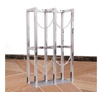 Supporto per bombole di ossigeno, Supporto e carrello for bombole di ossigeno con montaggio a pavimento in acciaio inossidabile 304, diverse dimensioni(Length 45cm (17.7in))