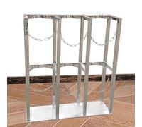 Supporto per bombole di ossigeno, Supporto e carrello for bombole di ossigeno con montaggio a pavimento in acciaio inossidabile 304, diverse dimensioni(Length 66cm (25.9in))