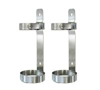 Supporto per bombole di ossigeno, Supporto for bombola di gas da 4 litri in acciaio inossidabile, montaggio a parete, confezione da 2