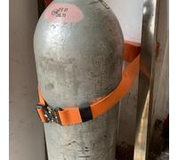 Supporto per bombole di ossigeno, Supporto for bombola di ossigeno con cinghie di sicurezza da parete for bombole di gas, ospedali, laboratori, case, multicolore(Orange)