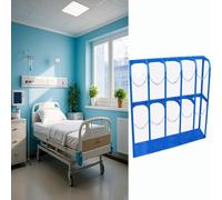 Supporto per bombole di ossigeno, Supporto for bombola di ossigeno da 24 cm, lunghezza 150 cm, blu