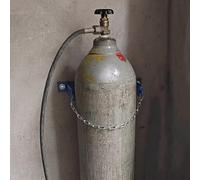 Supporto per bombole di ossigeno, Supporto for bombola di ossigeno in metallo con catena, diametro 9,8 pollici, diverse misure for 40 litri(3pcs,L-35cm(13 3/4"))