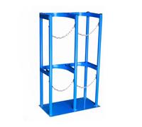 Supporto per bombole di Ossigeno, Supporto per bombole di Ossigeno medicale con fissaggi a Catena - Supporto per bombole di CO2 Rivestito montabile a Pavimento per cliniche - Staff