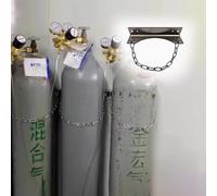 Supporto per bombole di Ossigeno, Supporto per bombole in Argento Leggero - Supporto Universale per Montaggio a Parete per Ossigeno e CO2, Staffa Fissa per Case di Cura e cliniche,