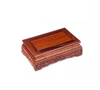 Supporto Per Bonsai Base antica in giada Base for piante in vaso in legno massello Statua rettangolare di Buddha Teiera Artigianato Supporto Vassoio for bruciatore di incenso Base In Legno(B)