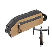 Supporto per borsa per tubo superiore, supporto per telefono per bici, organizer impermeabile per accessori da ciclismo con cerniera laterale, kit di riparazione montato frontale per accessori da