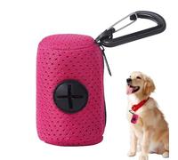 Supporto per borse per cacca per cani - Borsa in tessuto a rete Guinzaglio per borse per cani con cerniera | Supporto per cacca per cani di grande capacità, forniture per animali portatili per co