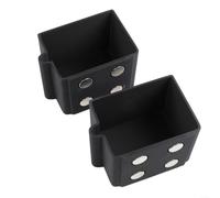 Supporto per bottiglia Carburante 12x8cm per Cassone Supporto | Fit per preciso collo lungo, 4 magneti potenti, per accesso durante rifornimento, nero opaco(2pcs)