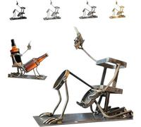 Supporto per bottiglie di vino e coca cola, in metallo, decorazione da bar, per whisky, birra, stile steampunk, decorazione per casa, cucina, regalo per adulti