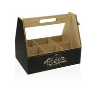 Supporto per Bottiglie Versa 6 bottiglie 18 x 5 x 18 cm Metallo Legno MDF