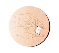 Supporto per bracciale in legno per la visualizzazione della nascita, per neonati, come regalo per baby shower, come souvenir e braccialetto fotografico, accessori di scena per la presentazione di