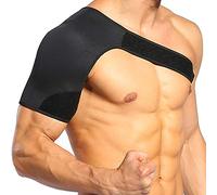 Supporto per braccio spalla avvolgimento AC Articolo AC Cuccialo bracciale Frago medico Compressione regolabile in neoprene per stili di vita attivi e sollievo dal dolore Nero One