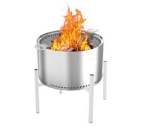Supporto per braciere regolabile 48-68 cm (19-27 pollici), supporto in acciaio inossidabile per camini esterni, supporto di ricambio per stufa da campeggio e giardino, facile da installare