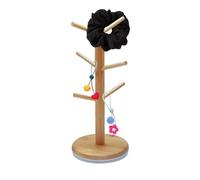 Supporto per Brezel - Porta Ciambelle per Feste - Design ad Albero con 6 Bracci Base Stabile Legno per Cucina Ristoranti Bar Caffè Decorazioni