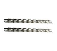 Supporto per bussole da 6,35 mm, attacco da 1/4", 3/8", con 8 clip, organizer per attrezzi, per garage, officina, montaggio a parete (1-4)