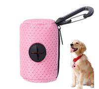 Supporto per cacca per cani | Dispenser per cani con accessorio per guinzaglio in tessuto a rete con cerniera, supporto portatile per cacca di cane, forniture per animali domestici per camminare, al
