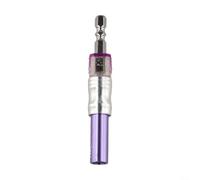 Supporto per cacciavite a profondità regolabile, in acciaio al cromo-molibdeno, codolo esagonale per una maggiore stabilità, montaggio di mobili e riparazioni elettroniche, viola (corto 70 mm)