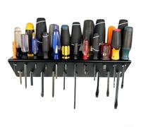 Supporto per cacciavite, in ferro, con 11 fori e 22 fori, per un'organizzazione affidabile dell'officina (B)