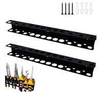 Supporto per Cacciaviti, 2 pezzi Organizer per Chiavi a Pinza da 40 cm, Organizer da Parete per Utensili, con viti e Tubo di Espansione, per Garage, Officina, Banco da Lavoro, Carrello Portautensili