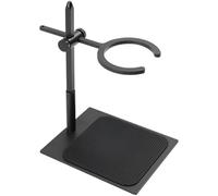 Supporto per caffè versato, supporto per gocciolatore in lega regolabile in altezza con anello circolare da 7,6 cm, compatibile con tazze filtranti coniche in vetro, base solida e tappetino