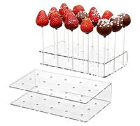 Supporto per cake pop, 2 pezzi in acrilico, accessorio per tavolo da dessert, supporto per asciugare cake pop, per pianificatore di feste, panetteria, proprietari, compleanno, matrimonio, vacanze
