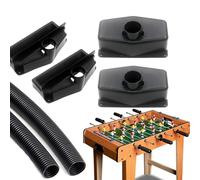 Supporto per calcio balilla, con 2 tubi corrugati, set di scatole da collezione per calcio, parti di ricambio, contenitore per giochi standard
