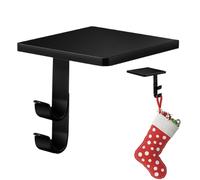 Supporto per calza di Natale, espositore in lega di alluminio, supporto in metallo per ghirlande, mensole, soggiorno, camera da, interni, ufficio, ristorante, negozio e vacanze